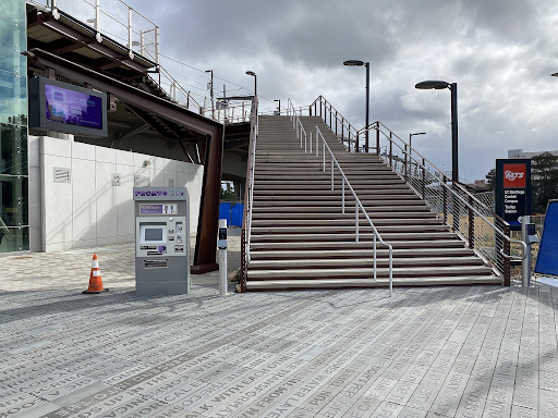 stairs to trolley stop